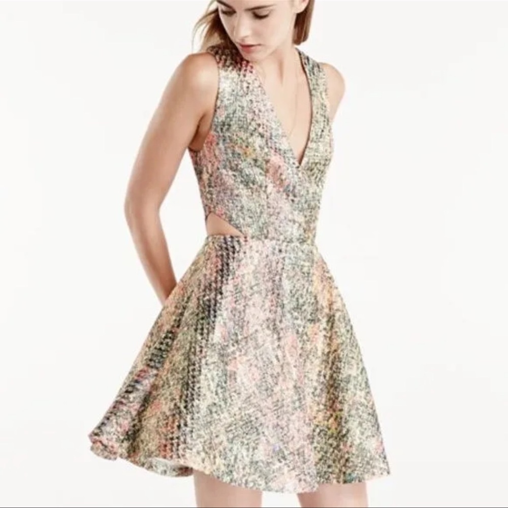 Alice + Olivia Varita Metallic Dress